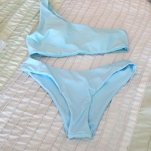 One shoulder bikini